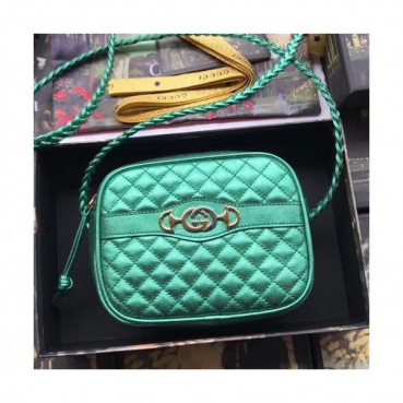 Gucci 2019 Laminated Leather Women Shoulder Bag ,17CM - 구찌 2019 라미네이트 레더 여성용 숄더백 GUB0623,17CM,그린