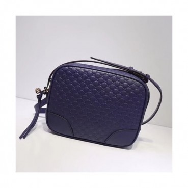 Gucci 2019 Microssima Leather Shoulder Bag,22CM - 구찌 2019  마이크로시마 레더 숄더백 449413,GUB0600 ,22cm,네이비