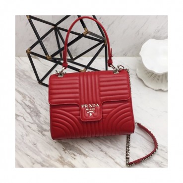 Prada 2019 Tote Shoulder Bag,26cm - 프라다 2019 여성용 토트 숄더백 ,PRAB0043,26cm,레드