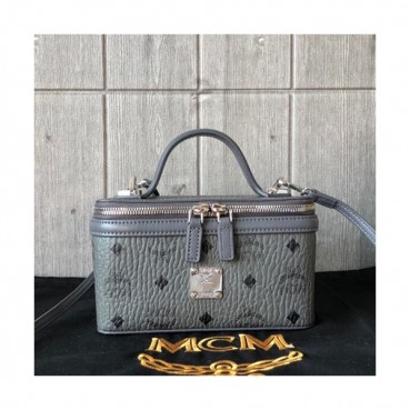 MCM 2019 Visetos Tote Shoulder Bag,20cm - 엠씨엠 2019 여성용 비세토스 토트 숄더백 MCMB0272, 20cm,그레이