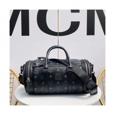 MCM 2019 Visetos Tote Shoulder Bag,33cm - 엠씨엠 2019 여성용 비세토스 토트 숄더백 MCMB0250, 33cm,블랙