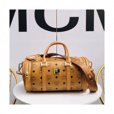 MCM 2019 Visetos Tote Shoulder Bag,33cm - 엠씨엠 2019 여성용 비세토스 토트 숄더백 MCMB0249, 33cm,브라운