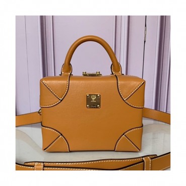 MCM 2019 Berlin Tote Shoulder Bag,19cm - 엠씨엠 2019 여성용 베를린 토트 숄더백 MCMB0212, 19cm,브라운