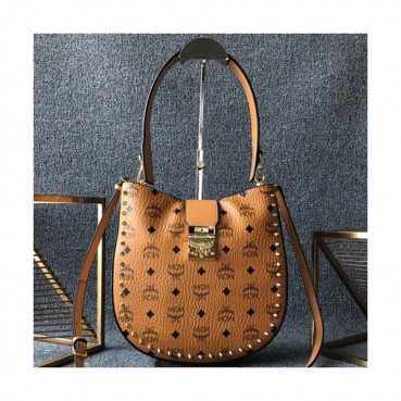 MCM 2019 Patricia Visetos Tote Shoulder Bag,26cm - 엠씨엠 2019 패트리샤 비세토스 여성용 토트 숄더백 MCMB0150, 26cm,브라운