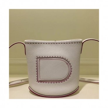 Delvaux 2019 Pin Leather Shoulder Bag,20CM - 델보 2019 핀 레더 숄더백,DVB0272 .20CM,화이트