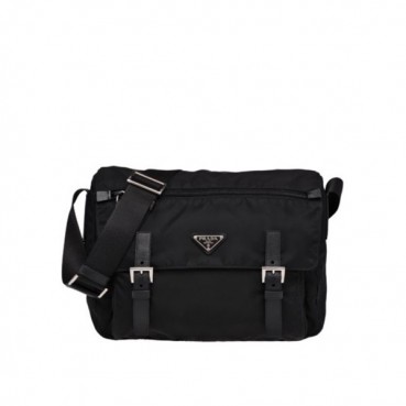 Prada 2019 Nylon & Saffiano Shoulder Bag,30CM - 프라다 2019 나일론&사피아노 남성용 숄더백,1BD671