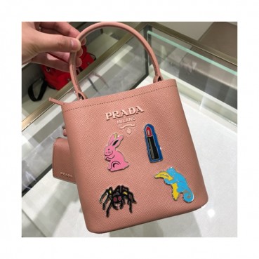 Prada 2019 Double Small Saffiano Tote Shoulder Bag,18cm - 프라다 2019 여성용 두블레 스몰 사피아노 토트 숄더백 ,1BA217