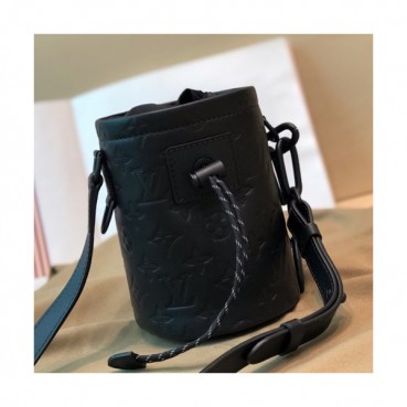 Louis Viutton 2019 Chalk Nano Bucket Shouder Bag ,17cm - 루이비통 2019 여성용 초크 나노 버킷 숄더백 M44631,LOUB1287,17cm,블랙