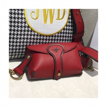 Dior 2019 Leather Shoulder Bag ,19CM - 디올 2019 레더 숄더백,DIOB0205,19CM,레드