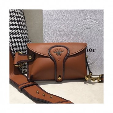 Dior 2019 Leather Shoulder Bag ,19CM - 디올 2019 레더 숄더백,DIOB0204,19CM,브라운