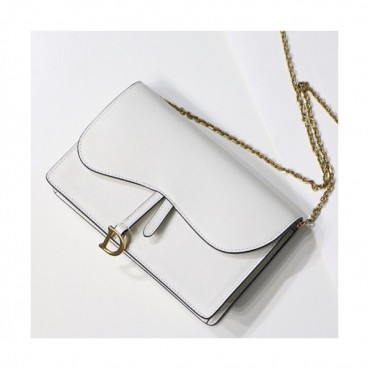 Dior 2019 Chain Shoulder Bag ,22CM - 디올 2019 여성용 체인 숄더백 DIOB0175,22cm,화이트
