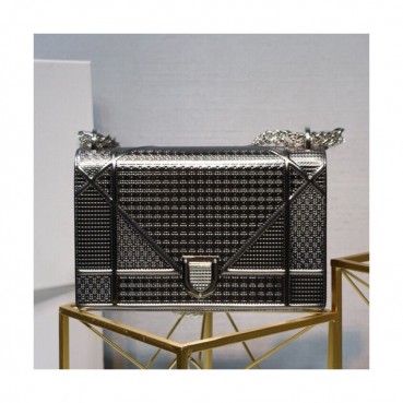 Dior 2019 Dior Rama Leather Chain Shoulder Bag ,25CM - 디올 2019 디올라마 레더 여성용 체인 숄더백 DIOB0165,25cm,다크그레이