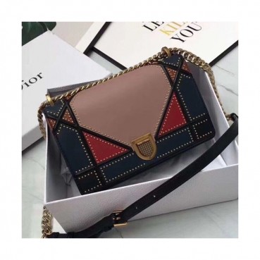 Dior 2019 Dior Rama Leather Chain Shoulder Bag ,21/25CM - 디올 2019 디올라마 레더 여성용 체인 숄더백 DIOB0162,21/25cm,핑크