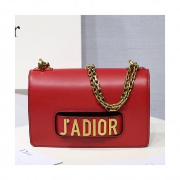Dior 2019 J'adior Leather Chain Shoulder Bag ,25CM - 디올 2019 자디올 레더 여성용 체인 숄더백,DIOB0141,25CM,레드
