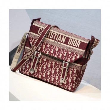 Dior 2019 Canvas Shoulder Bag ,28/30CM - 디올 2019 남여공용 캔버스 숄더백,DIOB0121,28/30CM,레드