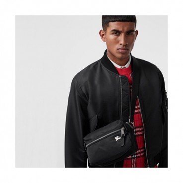 Burberry 2019 Nylon Shoulder Bag ,22CM - 버버리 2019 나일론 남여공용 숄더백,BURB0261,22cm,블랙