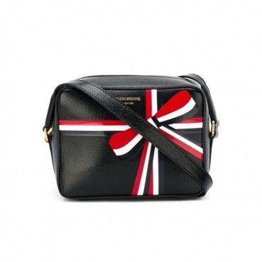 Thom Browne 2019 Leather Shoulder Bag ,17cm - 톰브라운 2019  레더 여성용 숄더백 THOB0010,17cm,블랙