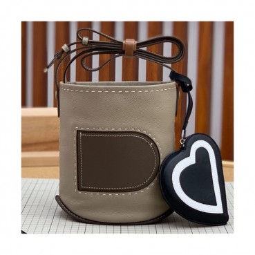 Delvaux 2019 Pin Leather Shoulder Bag- 델보 2019 핀 레더 숄더백,DVB0266.그레이+다크그레이