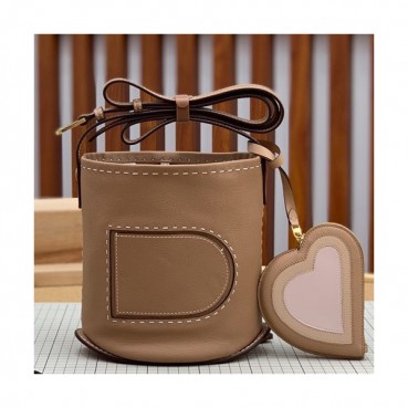 Delvaux 2019 Pin Leather Shoulder Bag- 델보 2019 핀 레더 숄더백,DVB0265 .연카멜베이지