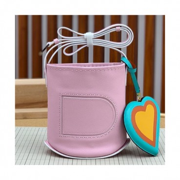 Delvaux 2019 Pin Leather Shoulder Bag- 델보 2019 핀 레더 숄더백,DVB0264 .연핑크