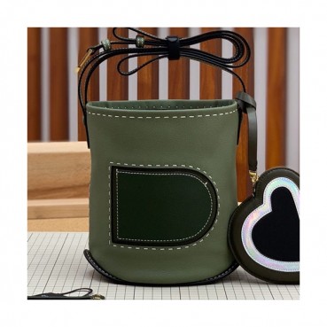 Delvaux 2019 Pin Leather Shoulder Bag- 델보 2019 핀 레더 숄더백,DVB0261 .그린