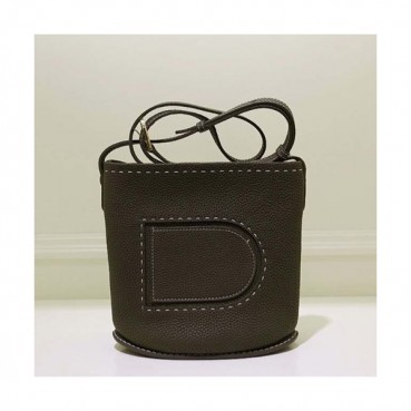 Delvaux 2019 Pin Leather Shoulder Bag,20CM - 델보 2019 핀 레더 숄더백,DVB0003 .20CM,카키