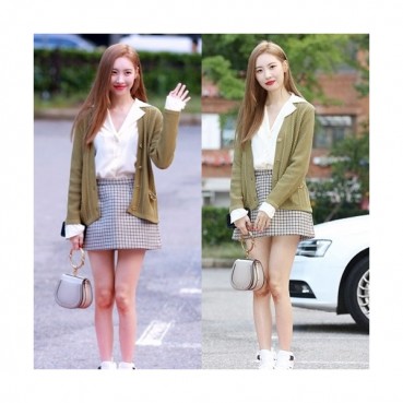 Chole 2019 Nile Small Leather Shoulder Bag, 19.5cm -  끌로에 2019 나일 스몰 레더 숄더백,CLB0110,19.5cm,그레이 