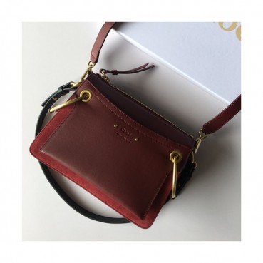 Chole 2019 Roy Leather Shoulder Bag, 25/32cm -  끌로에 2019 로이 레더 숄더백,CLB0094,25/32cm,와인