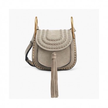 Chole 2019 Hudson Leather Shoulder Bag, 22.5cm -  끌로에 2019 허드슨 레더 숄더백,CLB0092,22.5cm,카키그레이