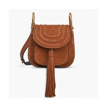 Chole 2019 Hudson Leather Shoulder Bag, 22.5cm -  끌로에 2019 허드슨 레더 숄더백,CLB0091,22.5cm,브라운