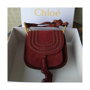 Chole 2019 Hudson Leather Shoulder Bag, 22.5cm -  끌로에 2019 허드슨 레더 숄더백,CLB0090,22.5cm,와인