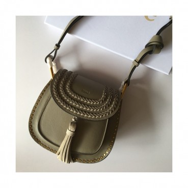 Chole 2019 Hudson Leather Shoulder Bag, 22.5cm -  끌로에 2019 허드슨 레더 숄더백,CLB0087,22.5cm,카키