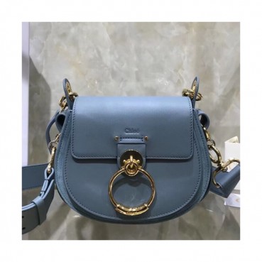 Chole 2019 Tess Leather Shoulder Bag, 20cm -  끌로에 2019 테스 레더 숄더백,CLB0050,20cm,연블루