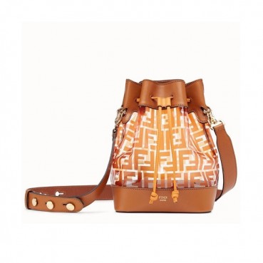 Fendi 2019 Mon Tresor Bucket Tote Shoulder Bag ,24CM - 펜디 2019 몬 트레조 버킷 토트 숄더백  FENB0374,24CM,오렌지