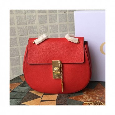 Chole 2019 Drew  Leather Shoulder Bag, 20/23.5cm -  끌로에 2019 드류 레더 숄더백,CLB0048,20/23.5cm,베이지