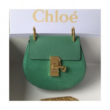 Chole 2019 Drew  Leather Shoulder Bag, 20/23.5cm -  끌로에 2019 드류 레더 숄더백,CLB0046,20/23.5cm,그린