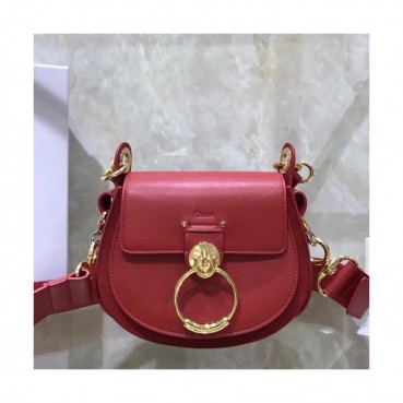 Chole 2019 Tess Leather Shoulder Bag, 20cm -  끌로에 2019 테스 레더 숄더백,CLB0017,20cm,레드