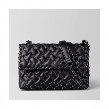 Bottega Veneta 2019 Chain Shoulder Bag,25cm - 보테가 베네타 2019 체인 숄더백, 9988,BVB0212,25cm,블랙