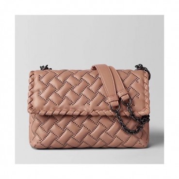 Bottega Veneta 2019 Chain Shoulder Bag,25cm - 보테가 베네타 2019 체인 숄더백, 9988,BVB0211,25cm,핑크