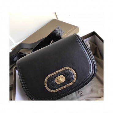 Bottega Veneta 2019 Leather Shoulder Bag,21cm - 보테가 베네타 2019 레더 여성용 숄더백,1159,BVB0204,21cm,블랙