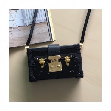 Louis Vuitton Petite Malle Shoulder Bag,19.5cm - 루이비통 쁘띠뜨 말 숄더백 M51600,LOUB1263 ,19.5cm,블랙