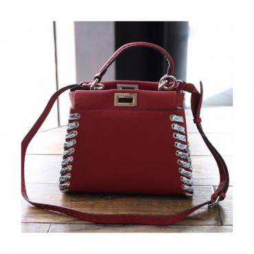 Fendi 2019 Small Tote Shoulder Bag ,23CM - 펜디 2019 스몰 토트 숄더백  FENB0355,23CM,레드