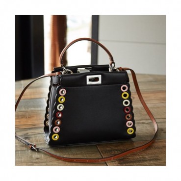Fendi 2019 Small Tote Shoulder Bag ,23CM - 펜디 2019 스몰 토트 숄더백  FENB0354,23CM,블랙