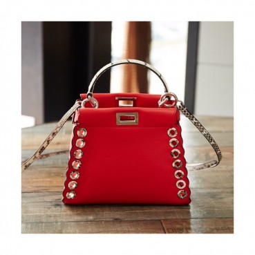 Fendi 2019 Small Tote Shoulder Bag ,23CM - 펜디 2019 스몰 토트 숄더백  FENB0352,23CM,레드