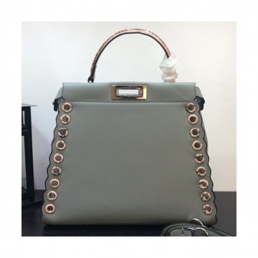 Fendi 2019 Tote Shoulder Bag ,33CM - 펜디 2019 토트 숄더백  FENB0351,33CM,그레이