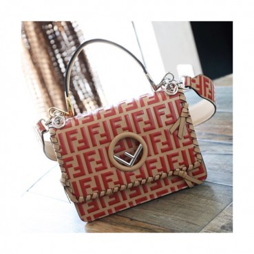 [매장판]Fendi Kan I F Shoulder Bag ,26CM - 펜디 칸아이 에프 숄더백 FENB0349,26CM,레드