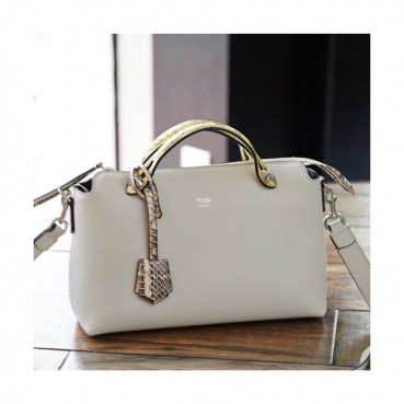 Fendi 2019 Boston Tote Shoulder Bag,28CM - 펜디 2019 여성용 보스턴 토트 숄더백 FENB0338,28CM,아이보리