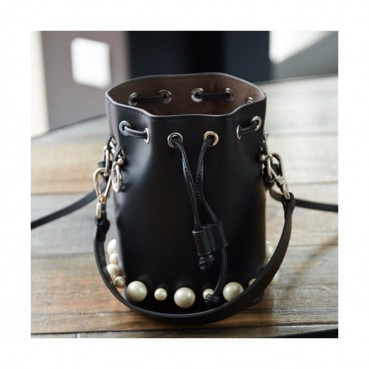 Fendi 2019 Mon Tresor Bucket Tote Shoulder Bag ,18CM - 펜디 2019 몬 트레조 버킷 토트 숄더백  FENB0336,18CM,블랙