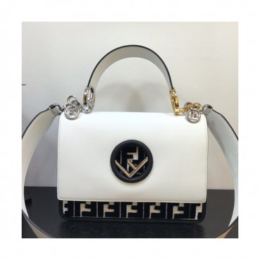 Fendi 2019 Kan I F Shoulder Bag ,26CM - 펜디 2019 칸아이 에프 숄더백 FENB0326,26CM,화이트