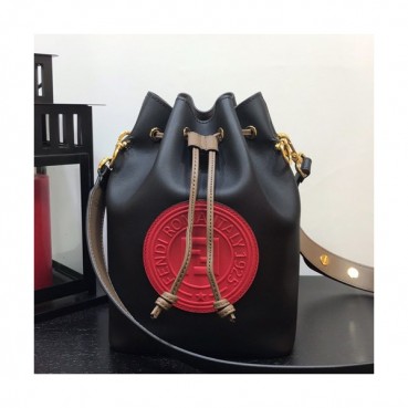 Fendi 2019 Mon Tresor Bucket Shoulder Bag ,24CM - 펜디 2019 몬 트레조 버킷 숄더백  FENB0312,24CM,레드